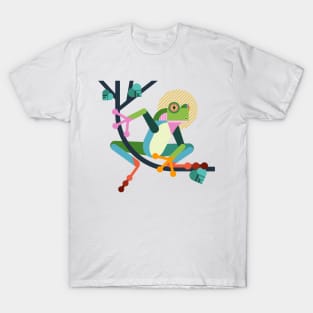 Frog Geometric Design T-Shirt